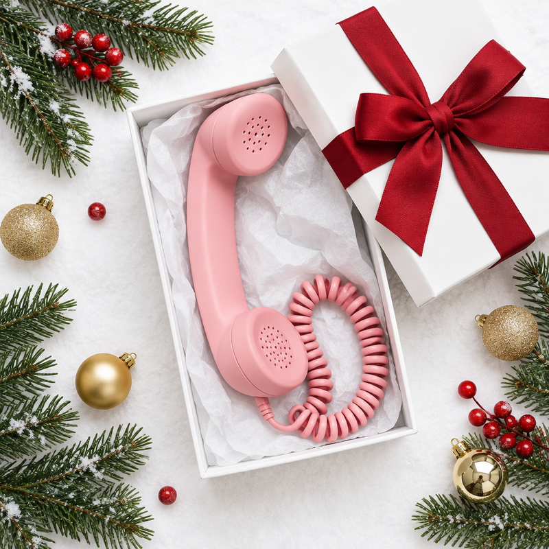 Handset in a Christmas gift box
