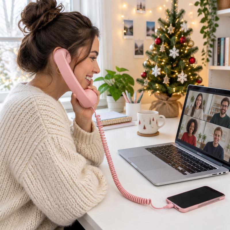 Video call with the handset